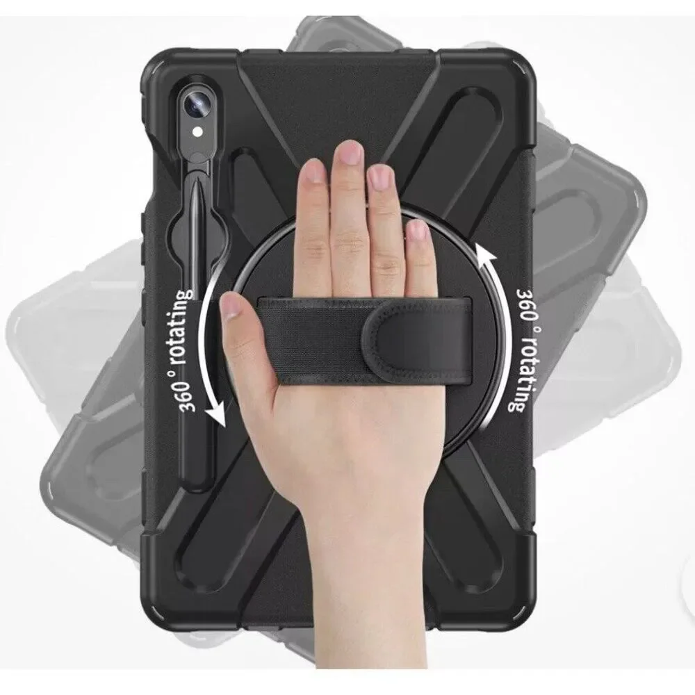 For Samsung Galaxy Tab S9 Plus 12.4 Rotating Shockproof Carry Tablet‎ Case
